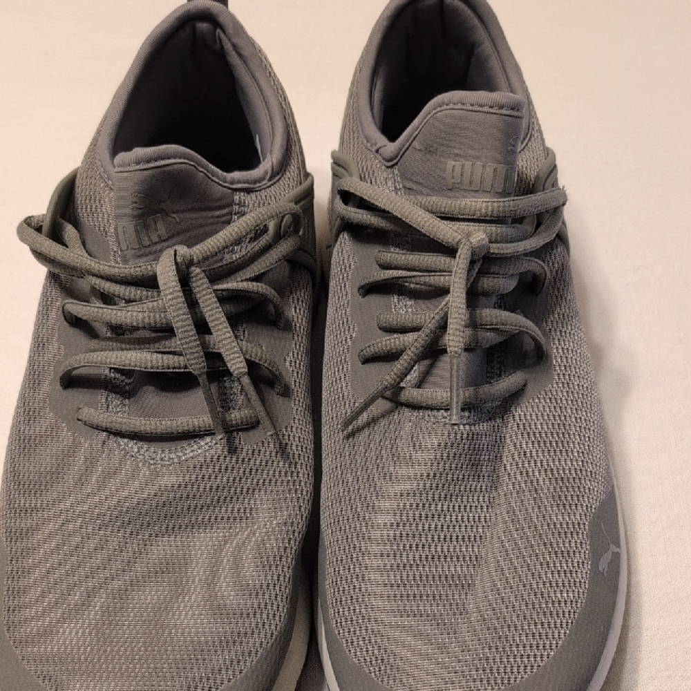 Puma Men's Gray Mesh Sneakers
